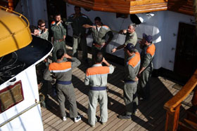 nave scuola amerigo vespucci lavori vita a bordo
