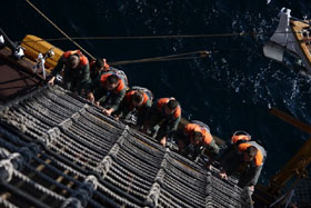 nave scuola amerigo vespucci lavori vita a bordo