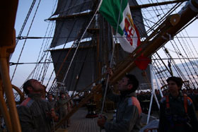 nave scuola amerigo vespucci lavori vita a bordo