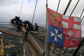 nave scuola amerigo vespucci lavori vita a bordo