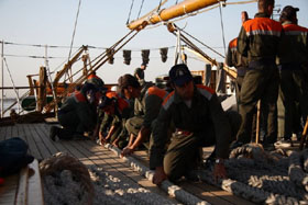 nave scuola amerigo vespucci lavori vita a bordo