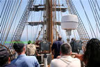 nave scuola Amerigo Vespucci manovre apertura vele