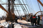 nave scuola Amerigo Vespucci a bordo