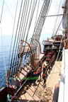 nave scuola Amerigo Vespucci manovre apertura vele