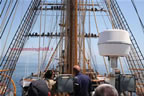 nave scuola Amerigo Vespucci manovra apertura vele