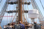 nave scuola Amerigo Vespucci manovra apertura vele