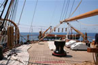 nave scuola Amerigo Vespucci argano scialuppa