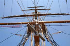 nave scuola Amerigo Vespucci albero pennoni cime e vele