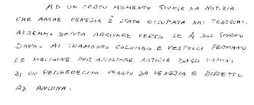 diario di bordo del settembre 1943