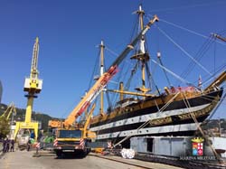 grandi lavori 2015 nave scuola amerigo vespucci