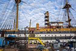 motori nave scuola amerigo vespucci grandi lavori