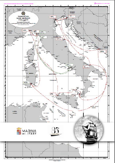 rotta nave amerigo vespucci 85 2016