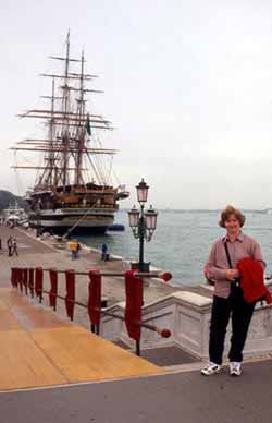 Venezia ormeggio della nave scuola amerigo vespucci